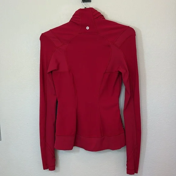 Lululemon | Bahkti Cranberry Red Bhakti Athleisure Workout Yoga Wrap Jacket 6 - Picture 8 of 8